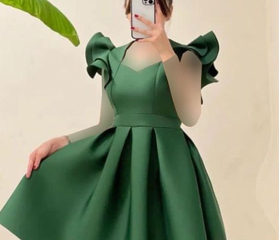 عکس لباس مجلسی زنانه عروسکی کوتاه