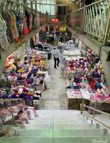 عکس عمده فروشی لباس مجلسی زنانه در بازار تهران