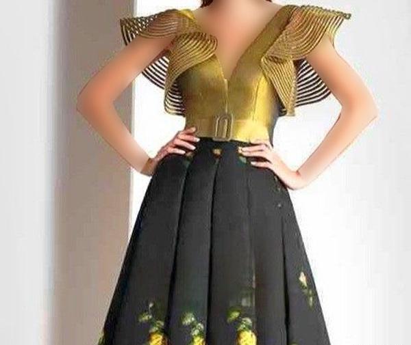 عکس مدل لباس مجلسی کوتاه ساده و شیک زنانه