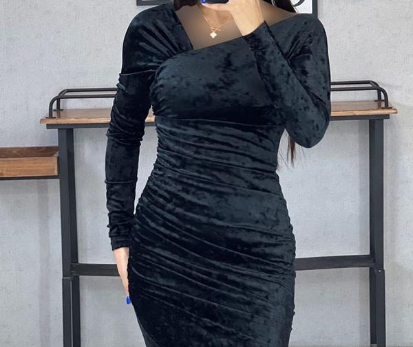 عکس مدل لباس مجلسی مخمل کوتاه اینستاگرام