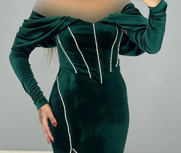 عکس مدل لباس مجلسی مخمل کوتاه اینستاگرام