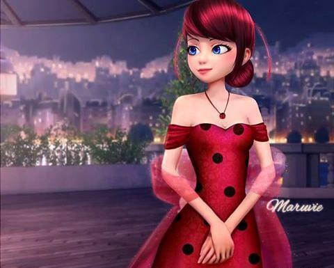 عکس مرینت با لباس پرنسسی