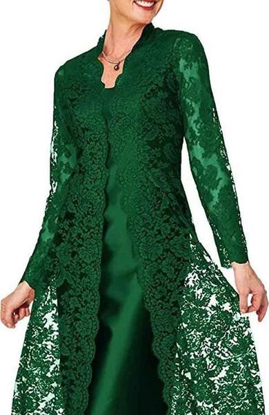 عکس مدل لباس مجلسی آستین دار گیپور کوتاه