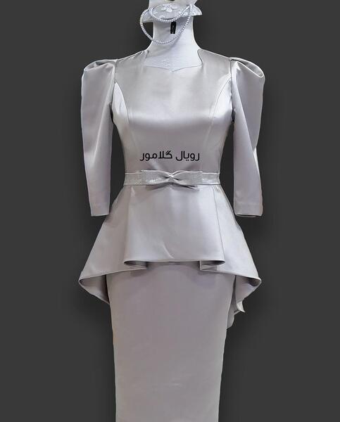 عکس لباس مجلسی ابی کوتاه عروسکی