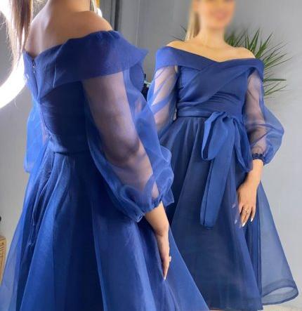 عکس لباس مجلسی ابی کوتاه عروسکی