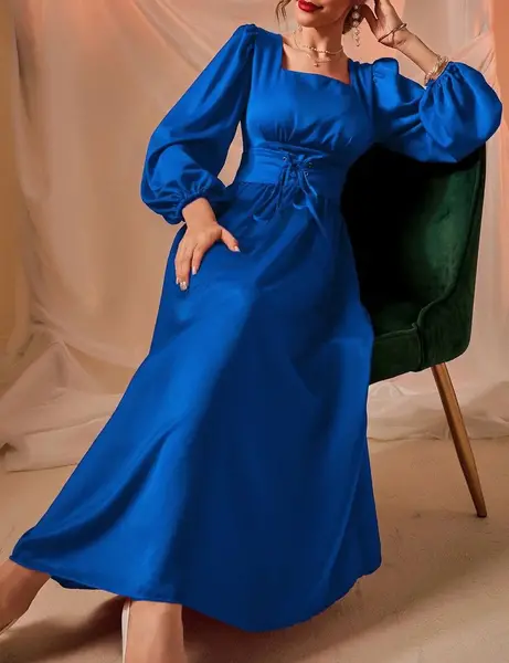 عکس مدل لباس مجلسی کوتاه ابی کاربنی