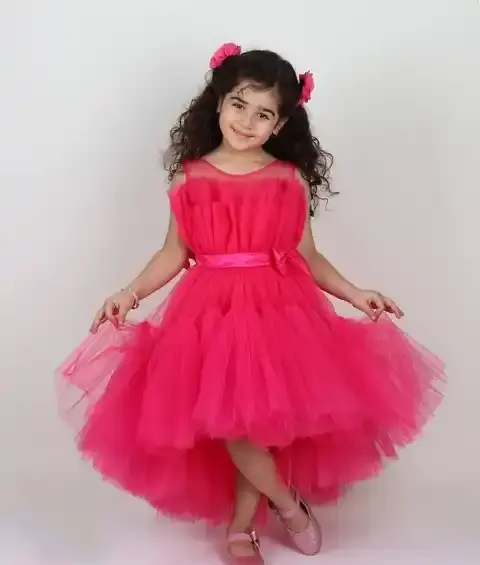 عکس لباس مجلسی عروسکی کوتاه بچه گانه