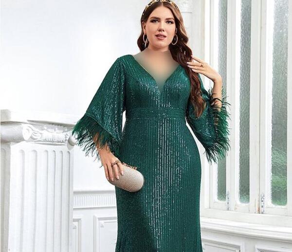 عکس لباس مجلسی کوتاه برای افراد چاق شکم دار