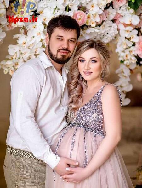 عکس لباس مجلسی کوتاه برای بارداری