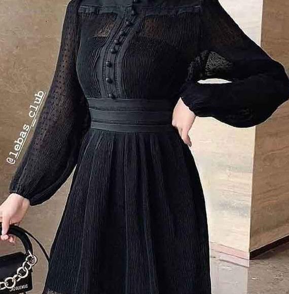 عکس لباس مجلسی کوتاه پوشیده جدید