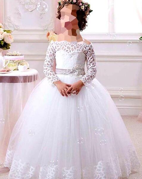عکس لباس مجلسی پف دار کوتاه بچه گانه