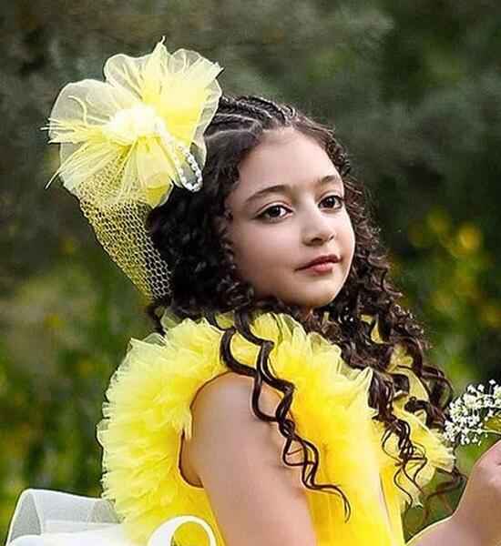 عکس لباس مجلسی پف دار کوتاه بچه گانه