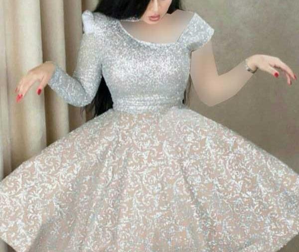 عکس لباس مجلسی عروسکی پف دار کوتاه