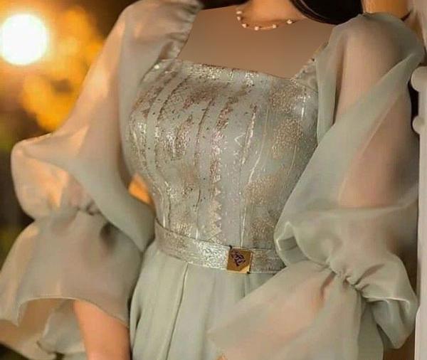 عکس لباس مجلسی پف دار کوتاه دخترانه