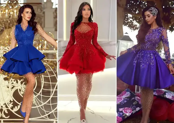 عکس لباس مجلسی کوتاه پینترستی