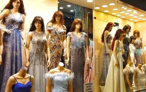 عکس لباس مجلسی کوتاه به ترکی استانبولی