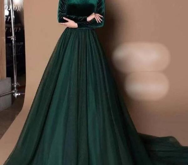 عکس لباس مجلسی مخمل ترکیه کوتاه