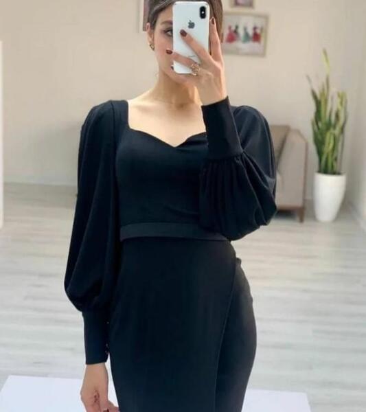 عکس لباس مجلسی مخمل ترکیه کوتاه