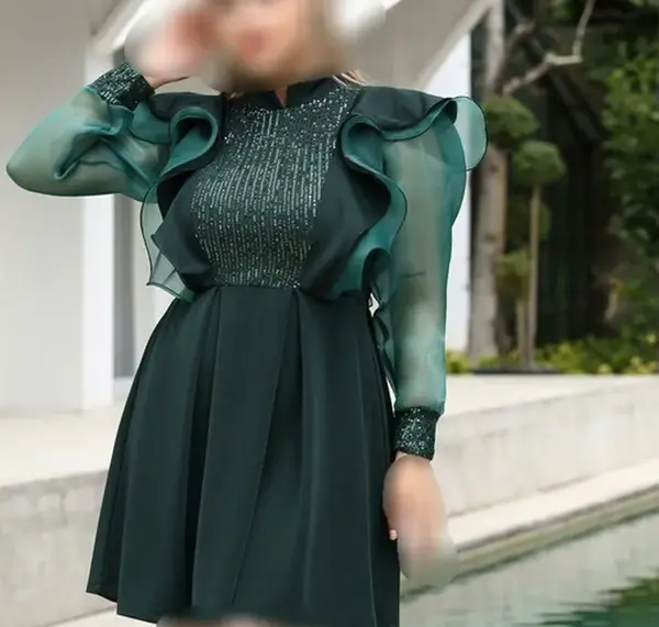 عکس خرید لباس مجلسی کوتاه زنانه