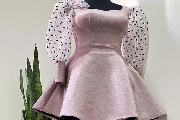 عکس لباس مجلسی کوتاه دخترانه عروسکی