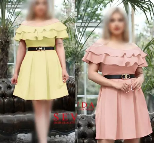 عکس لباس مجلسی کوتاه دخترانه عروسکی