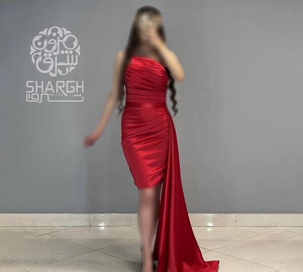 عکس مدل لباس مجلسی کوتاه دنباله دار جدید