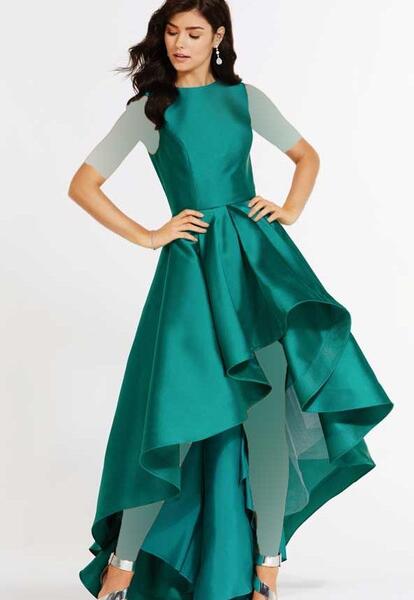 عکس لباس مجلسی جلو کوتاه دنباله دار