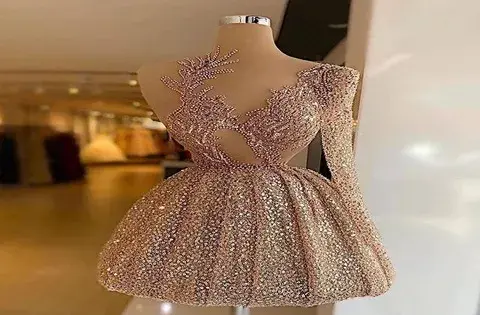 عکس مدل لباس مجلسی کوتاه راسته دخترانه