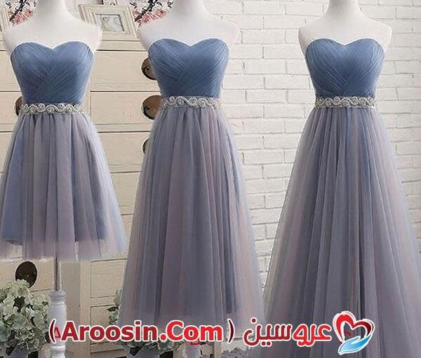 عکس لباس مجلسی کوتاه ساتن سفید