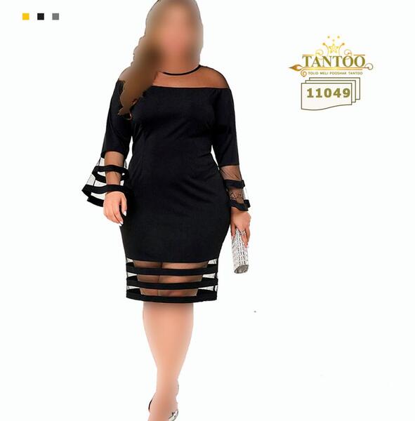 عکس لباس مجلسی پیراهن کوتاه سایز بزرگ
