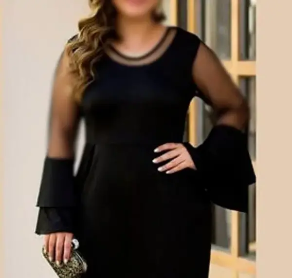 عکس لباس مجلسی پیراهن کوتاه سایز بزرگ