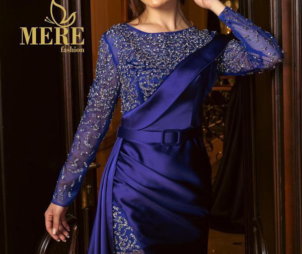 عکس لباس مجلسی کوتاه ساتن شیک
