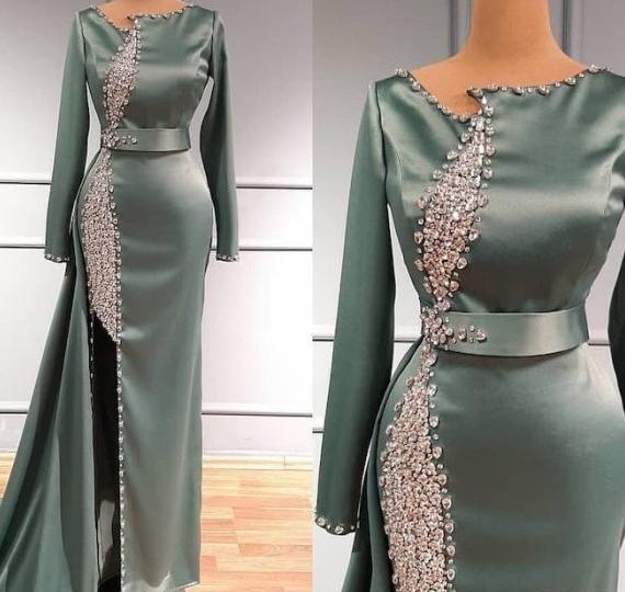 عکس لباس مجلسی کوتاه ساتن و گیپور