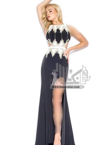ژست عکس با لباس مجلسی کوتاه