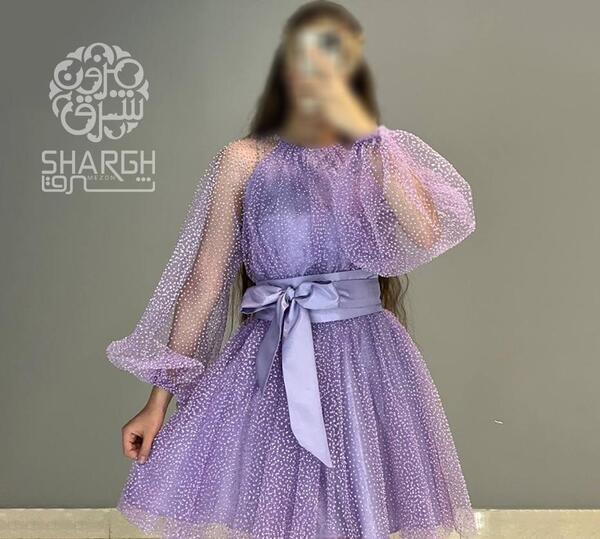 عکس قیمت لباس مجلسی کوتاه عروسکی