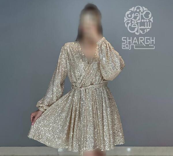عکس مدل لباس مجلسی کوتاه کلوش شیک