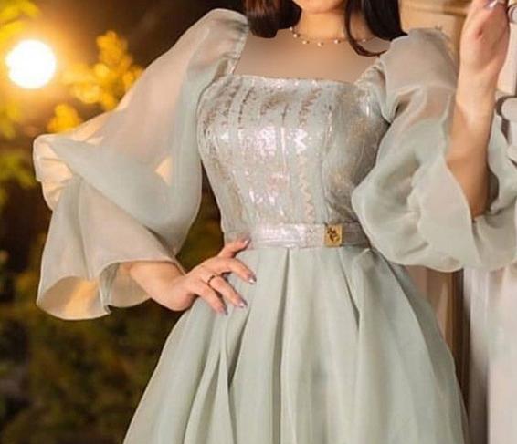 عکس مدل لباس مجلسی کوتاه کلوش شیک