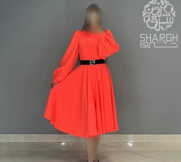 عکس لباس مجلسی کوتاه کمر کلوش