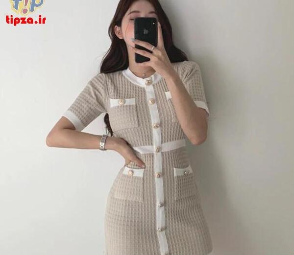 عکس مدل لباس مجلسی کوتاه کره ای جدید