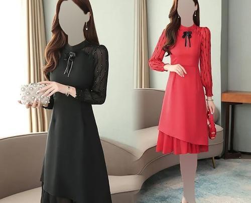 عکس مدل لباس مجلسی کوتاه کره ای جدید