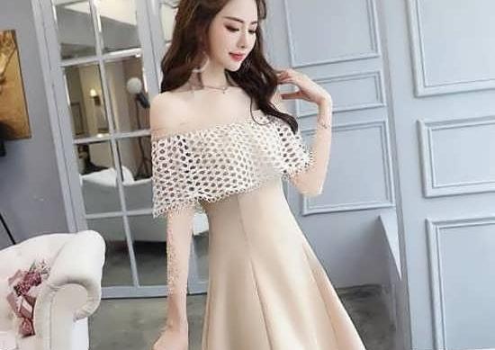 عکس لباس مجلسی کوتاه کره ای