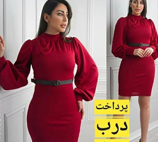 عکس مدل لباس مجلسی کوتاه کرپ باربی
