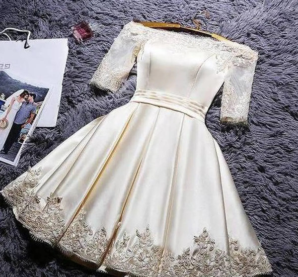 عکس لباس مجلسی کوتاه کار شده با پنل