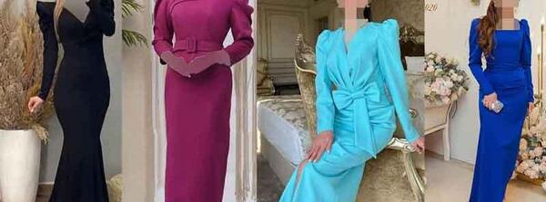 عکس مدل لباس مجلسی ساده و شیک زنانه بلند و لاکچری برای عروسی