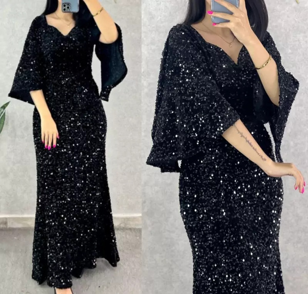 عکس لباس مجلسی ماکسی کوتاه مشکی