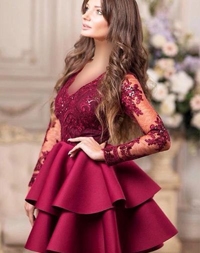 عکس مدل لباس مجلسی ماکسی کوتاه دخترانه