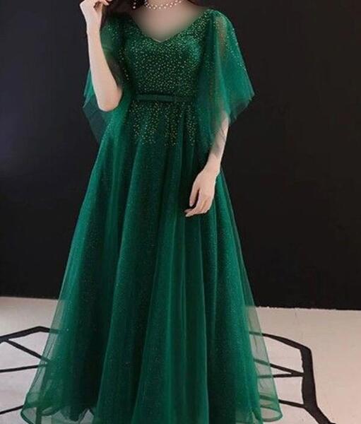 عکس مدل لباس مجلسی زنانه ساده بلند