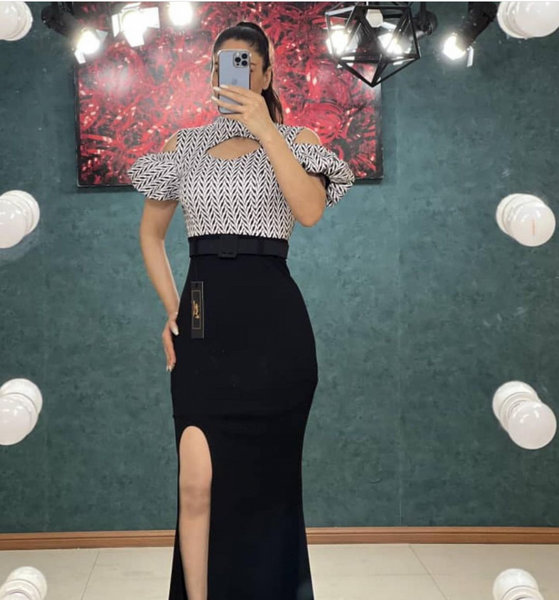 عکس مدل لباس مجلسی زنانه ساده بلند