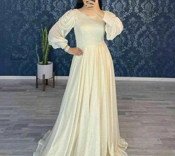 عکس مدل لباس مجلسی بلند ساده جدید