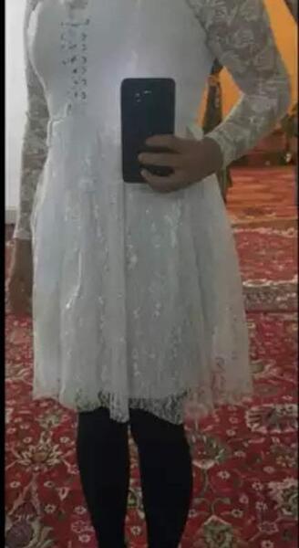 عکس لباس مجلسی کوتاه با ساپورت نی نی سایت